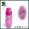 Candy color foldable silicone water bottle from OEM factory